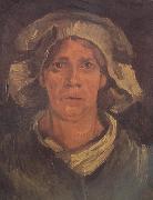 Head of a Peasant Woman with White Cap (nn04) Vincent Van Gogh